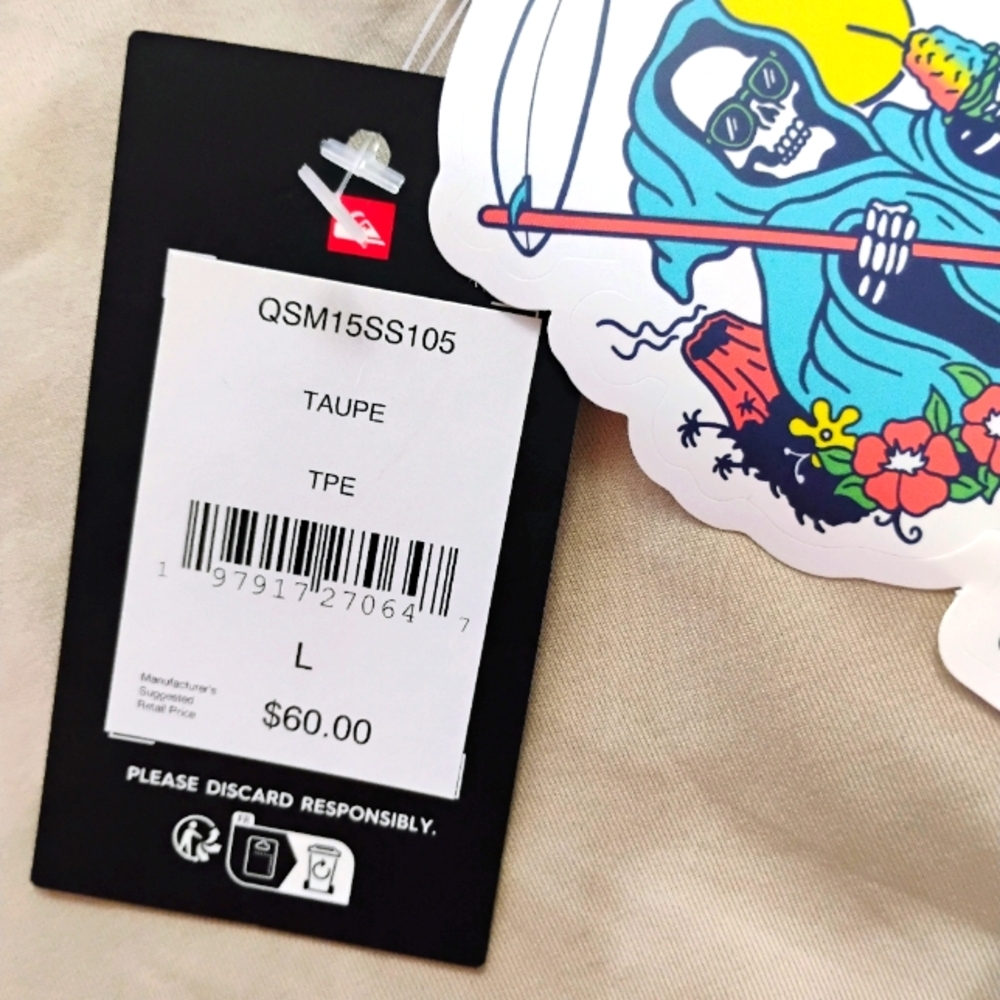 QUIKSILVER NEW Boxed Logo Rashguard Surf Shirt - Picture 8 of 9